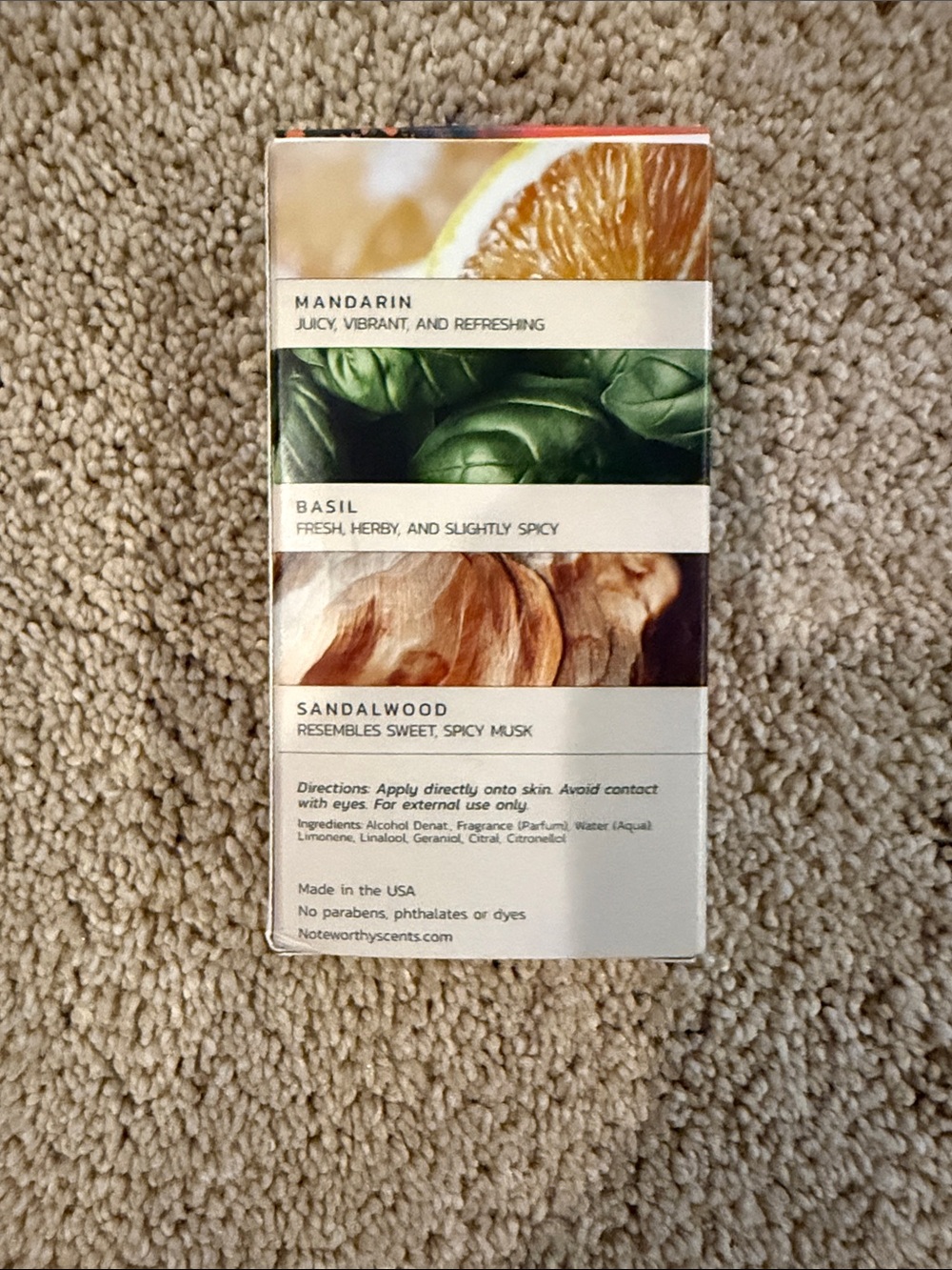 n,307 Sunlit Grove Travel Spray - Orange & Green. Smells great. Slim. Compact. - Picture 3 of 11